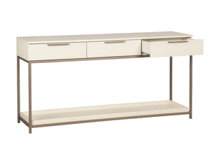 Rebel Console Table With Drawers  Champagne Gold