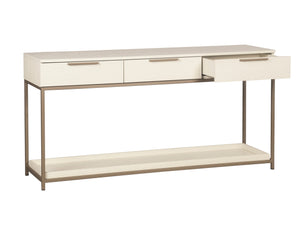 Rebel Console Table With Drawers  Champagne Gold