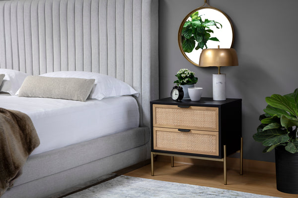 Avida Nightstand  Champagne Gold