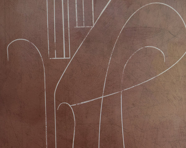 Two Stories (Set Of 2)  36" X 72"  Natural Floater Frame