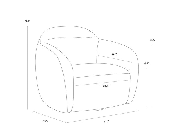 Ismo Swivel Lounge Chair