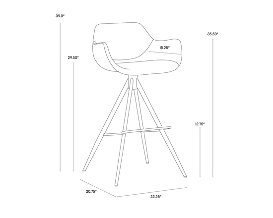 Owen Swivel Bar Stool