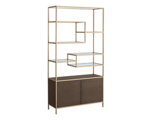 Stamos Bookcase  Gold