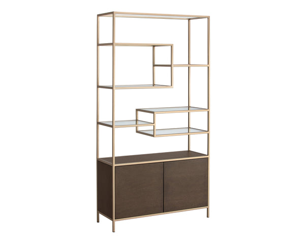 Stamos Bookcase  Gold