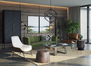 Zancor Lounge Chair  Gunmetal