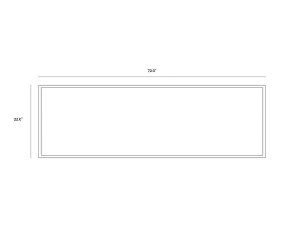 Mystic Landscape  72" X 22"  Black Floater Frame