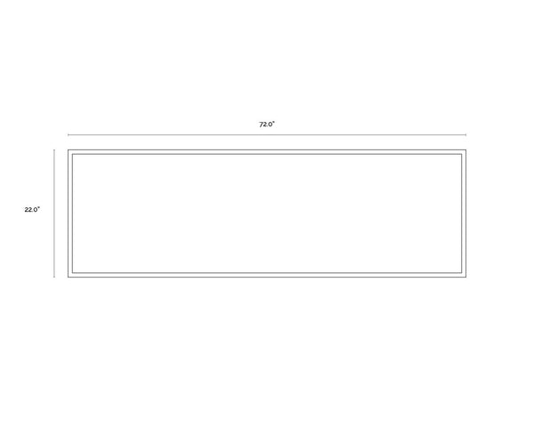 Mystic Landscape  72" X 22"  Black Floater Frame