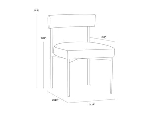 Seneca Dining Chair  Black  | Set of 2