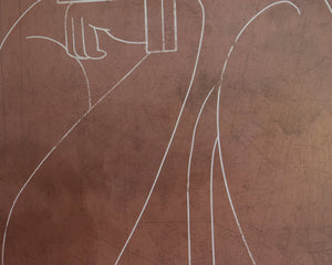 Two Stories (Set Of 2)  36" X 72"  Natural Floater Frame