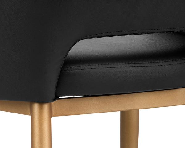 Thatcher Dining Armchair  Black