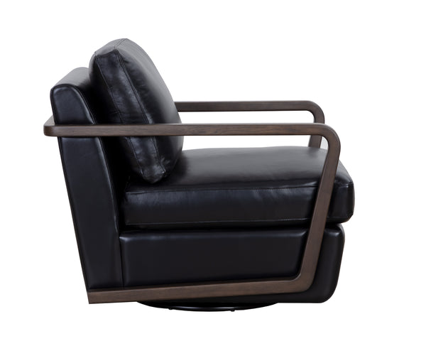 Castell Swivel Lounge Chair  Brown