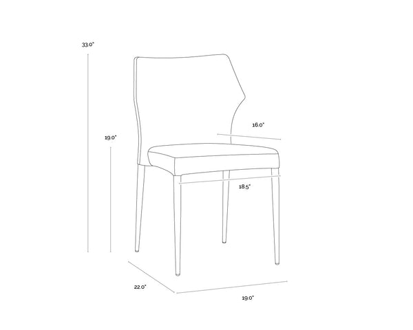 James Stackable Dining Chair  | Set of 2