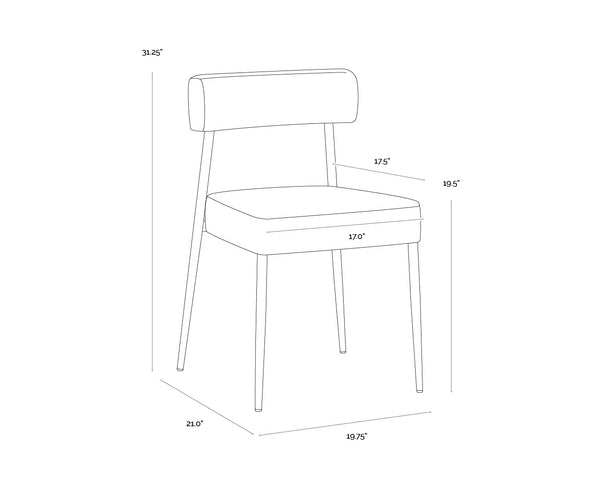 Ashwin Stackable Dining Chair  | Set of 2