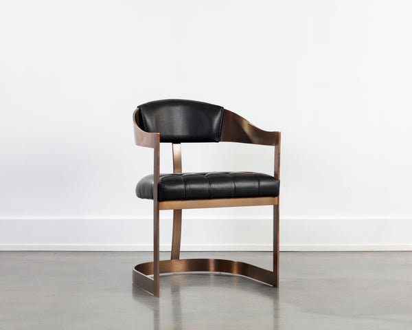 Beaumont Dining Armchair  Antique Brass