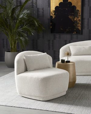 Soraya Swivel Armless Chair
