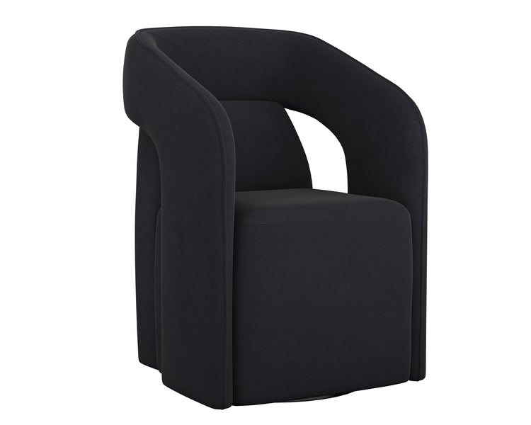 Sunpan Kendrick Wheeled Dining Armchair