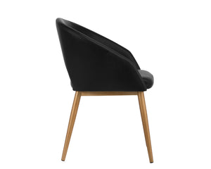 Thatcher Dining Armchair  Black
