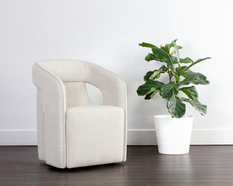 Kendrick Wheeled Dining Armchair