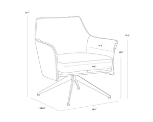 Crosby Swivel Lounge Chair