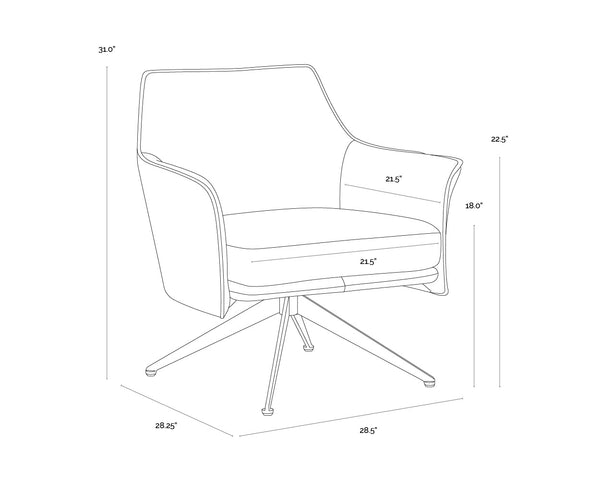Crosby Swivel Lounge Chair