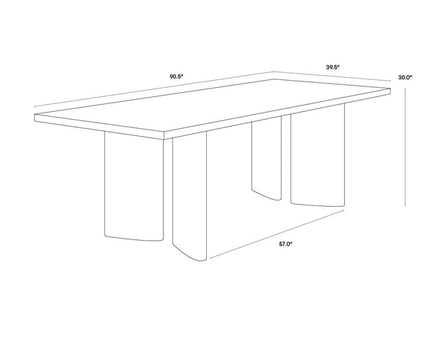 Giulietta Dining Table Rectangular - 90.5"