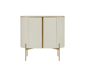 Paloma Bar Cabinet High Gloss Cream