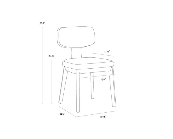 Rickett Dining Chair  Dark Brown  | Set of 2