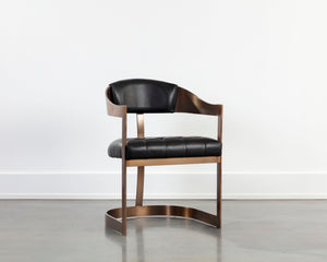 Beaumont Dining Armchair  Antique Brass