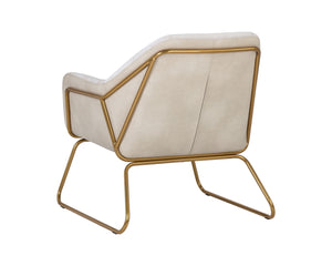 Watts Lounge Chair  Gold