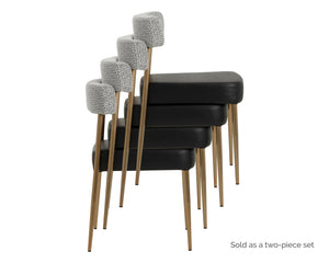 Ashwin Stackable Dining Chair  | Set of 2