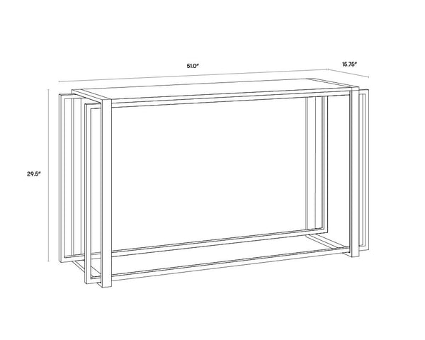 Garnet Console Table