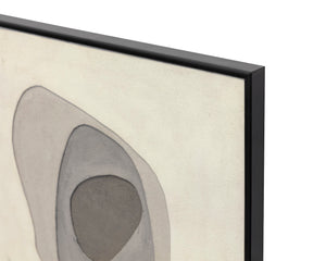 Zen Garden (Set Of 3)  30" X 30"  Black Floater Frame