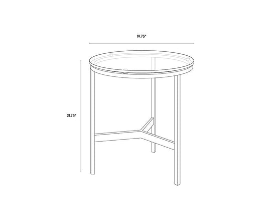 Flato End Table Round