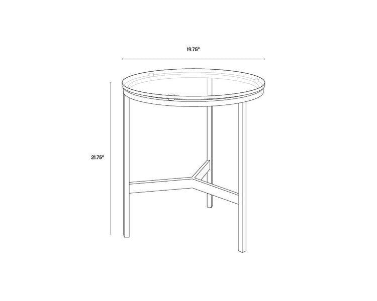 Flato End Table Round