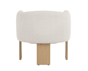 Trine Lounge Chair  Rustic Oak