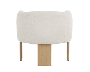 Trine Lounge Chair  Rustic Oak