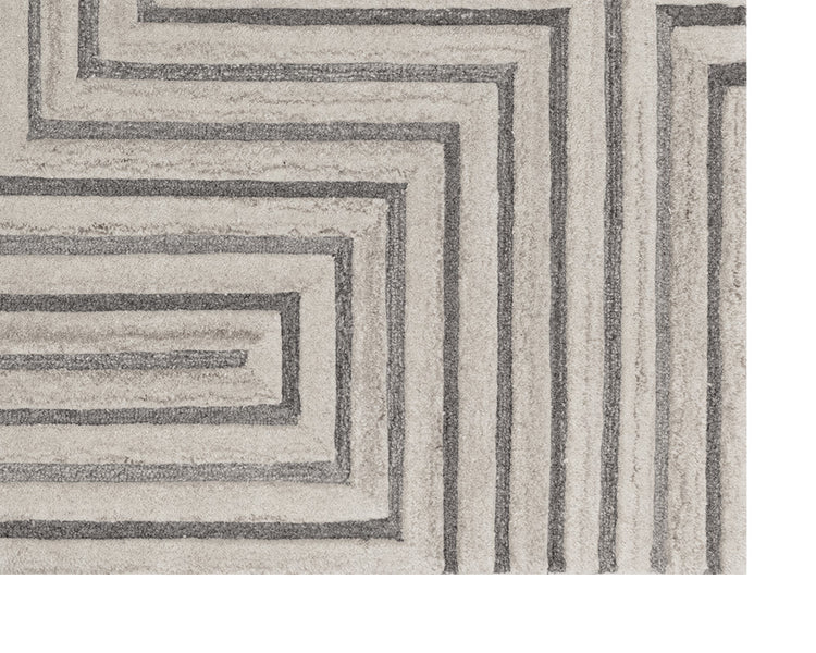 Oslow Handtufted Rug  Beige / Grey  10' X 14'