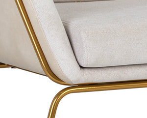 Watts Lounge Chair  Gold