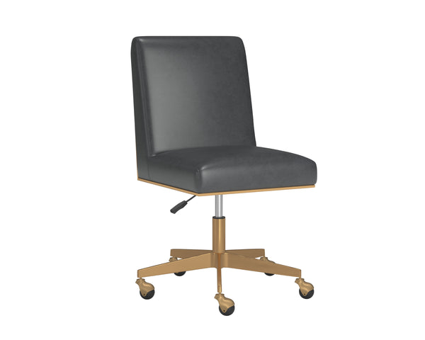 Dean Office Chair  Brushed Brass