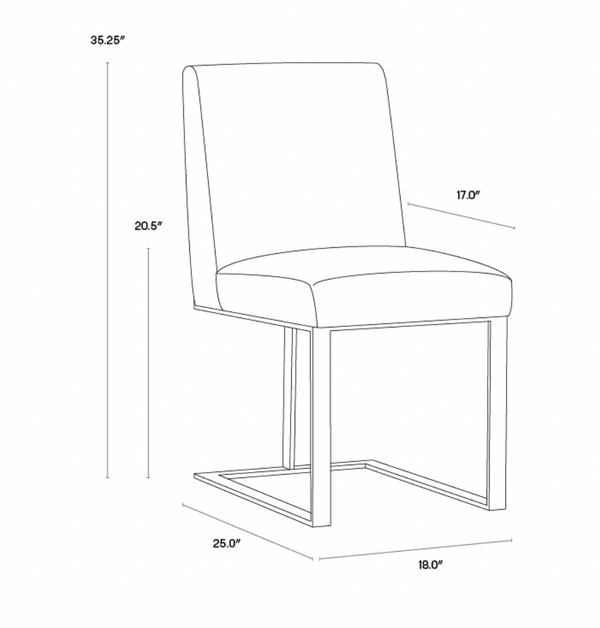Dean Dining Chair - Cantina Magnetite
