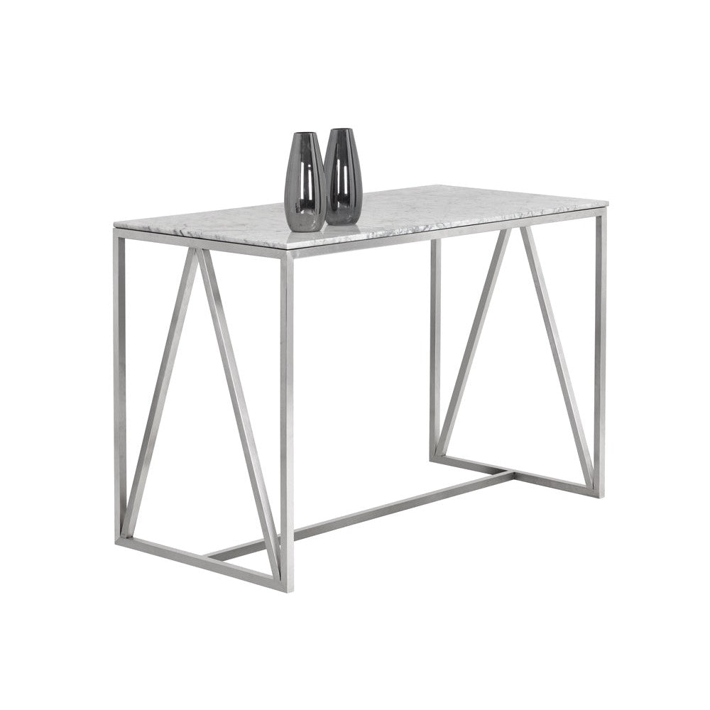 Abel Counter Table - Stainless Steel