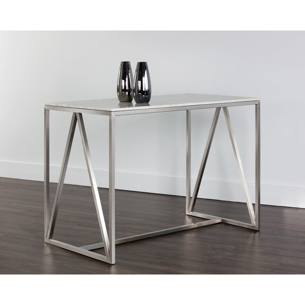 Abel Counter Table - Stainless Steel