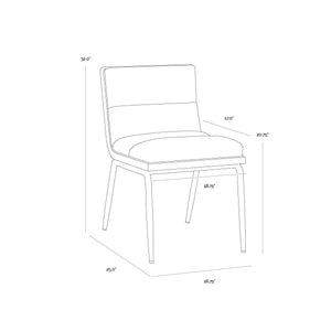 Abilene Dining Chair - Polo Club Muslin