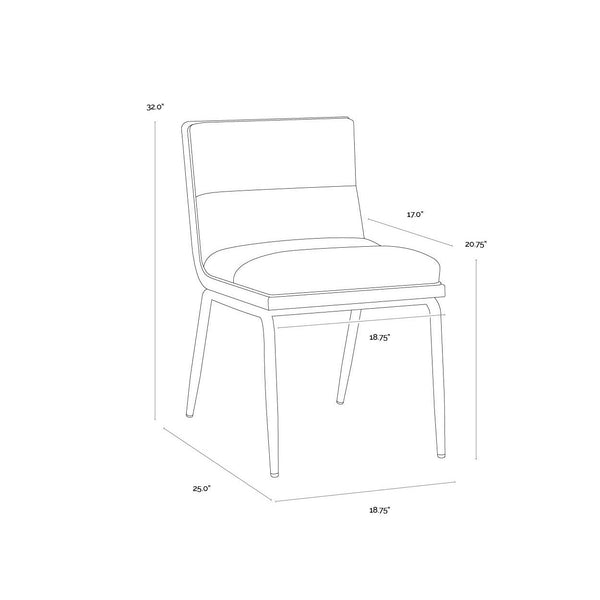 Abilene Dining Chair - Polo Club Muslin
