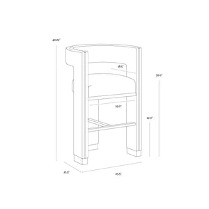 Adamina Barstool - Rhea Light Barley