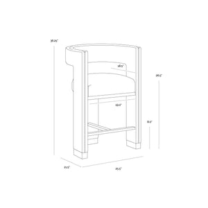 Adamina Counter Stool - Rhea Light Barley