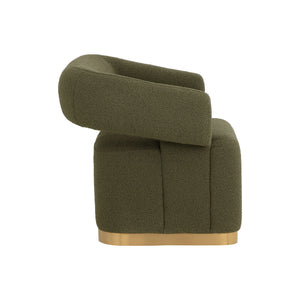 Aggie Swivel Lounge Chair - Copenhagen Olive