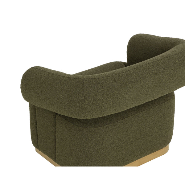 Aggie Swivel Lounge Chair - Copenhagen Olive