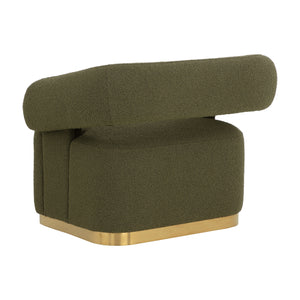 Aggie Swivel Lounge Chair - Copenhagen Olive