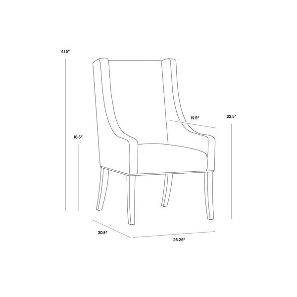 Aiden Dining Armchair - Piccolo Prosecco